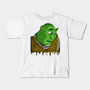 Shrek meme face Kids T-Shirt